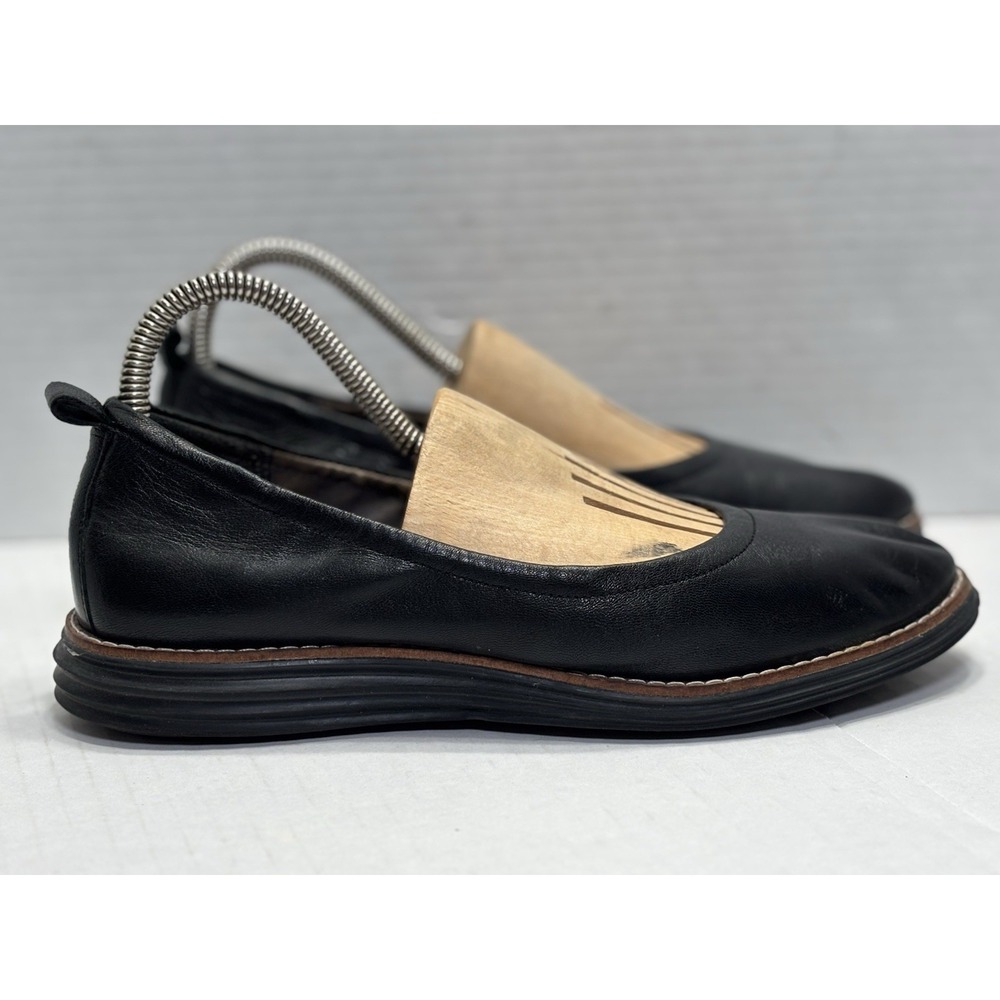 Cole Haan ØriginalGrand Loafer Womens 7B Black Leather‎ Comfort Slip On